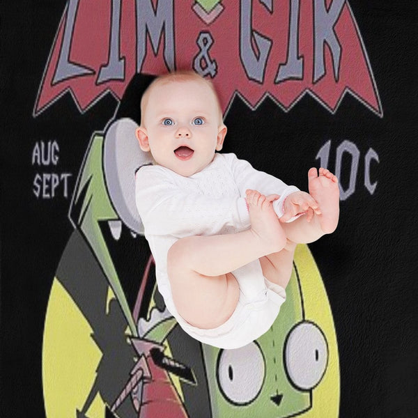 Zim And Gir Machine-washable Throw Blanket