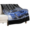 Azure Blue Mach 1 Sn95 Mustang GT 4.6L V8 4th Gen RETrO USA Premium Throw Blanket