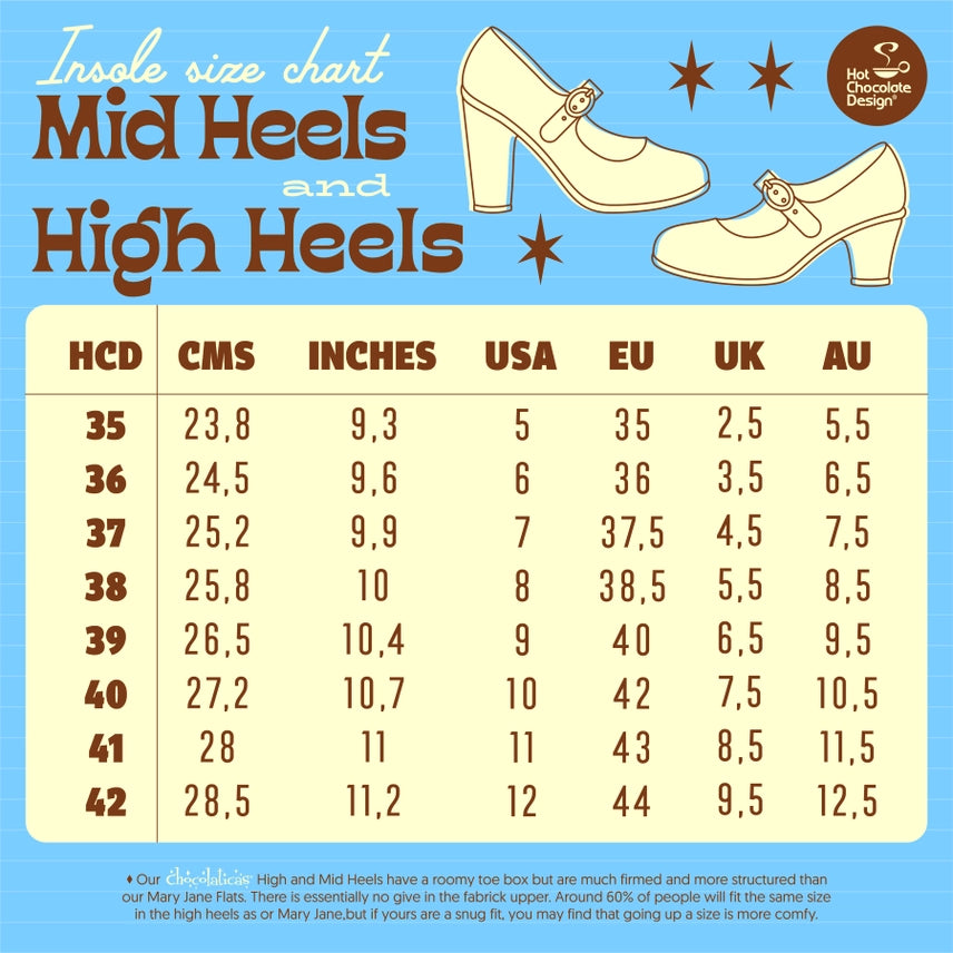 Chocolaticas®  Marie Antoinette Mary Jane Mid Heels Pump