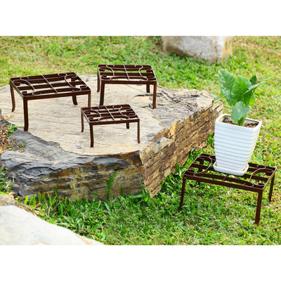 Set of 4 - Square Nested Plant Stands