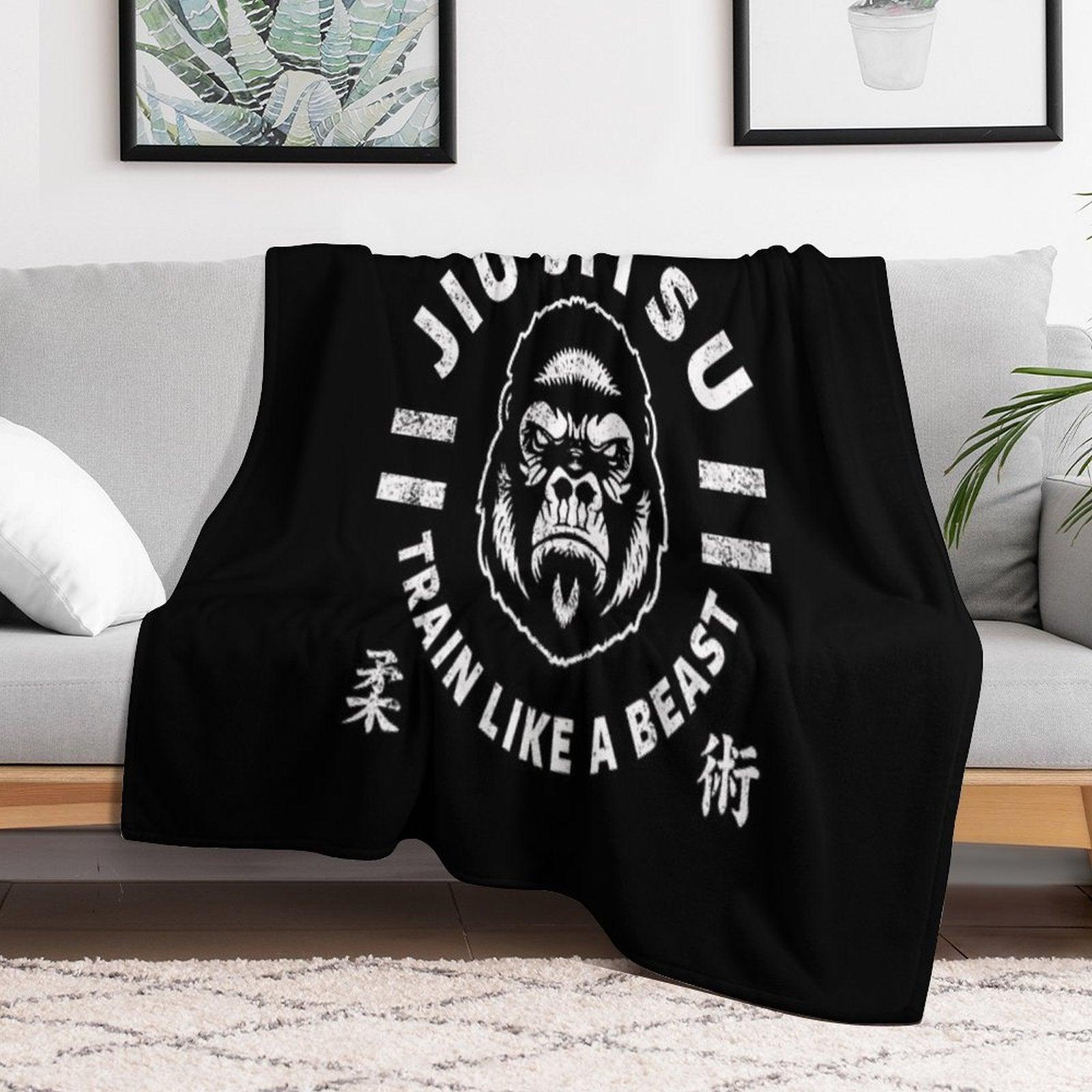JIU JITSU - TRAIN LIKE A BEAST Throw Blanket