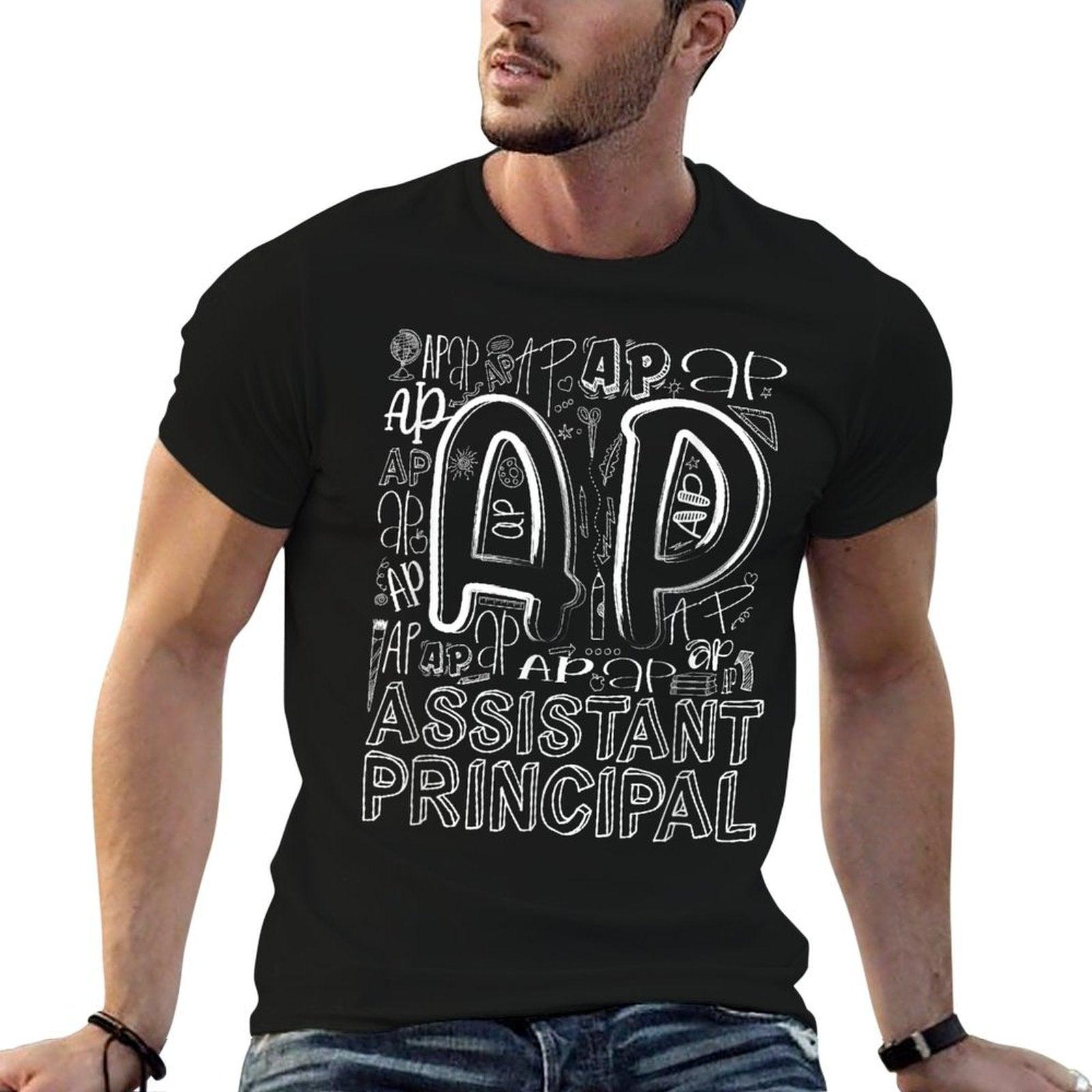 Assistant Principal Teacher Appreciation Week Cute  Last Day Of School - Black, Unisex-Adults, Small,, T-Shirt
