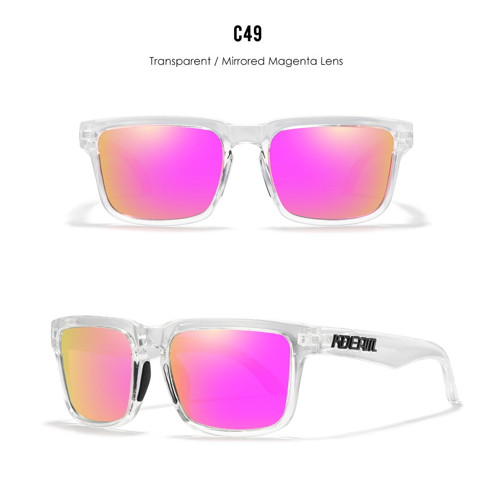Classic polarized sunglasses for men and women ultra light driving glasses colorful real film sunglasses