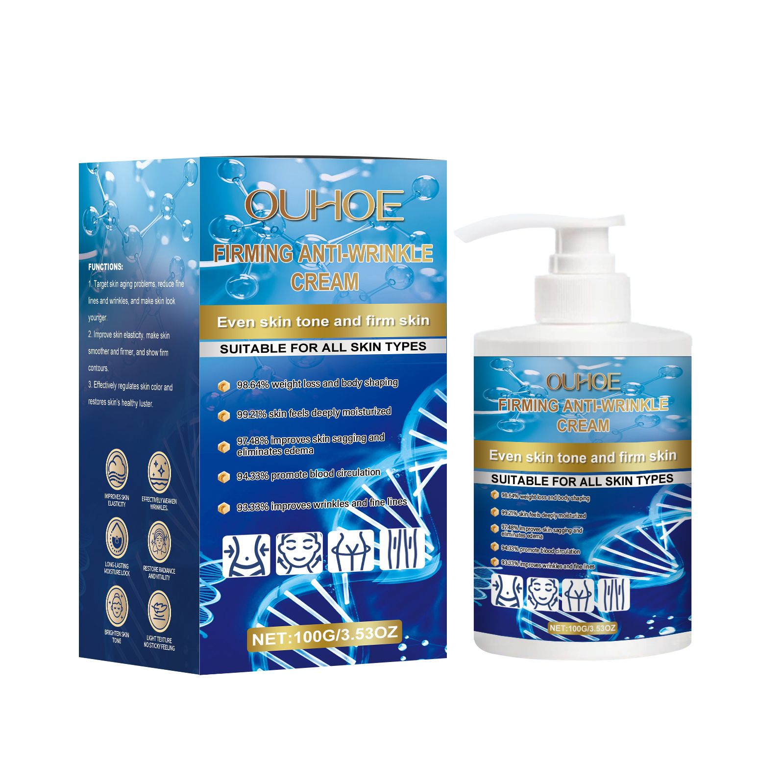 Body Cream Daily Massage Treatment Nourishes And Moisturizes Refreshing, Non-Sticky And Improves Skin Body Cream