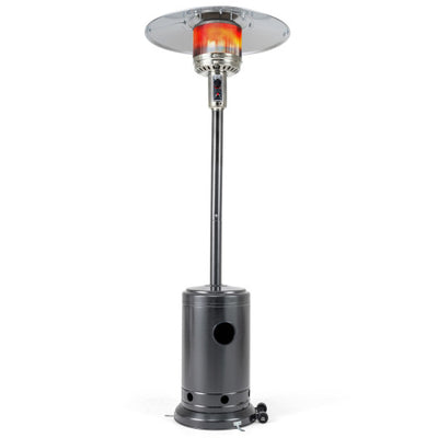 50 000 BTU Patio Propane Gas Heater with Stainless Steel Burner-Gray
