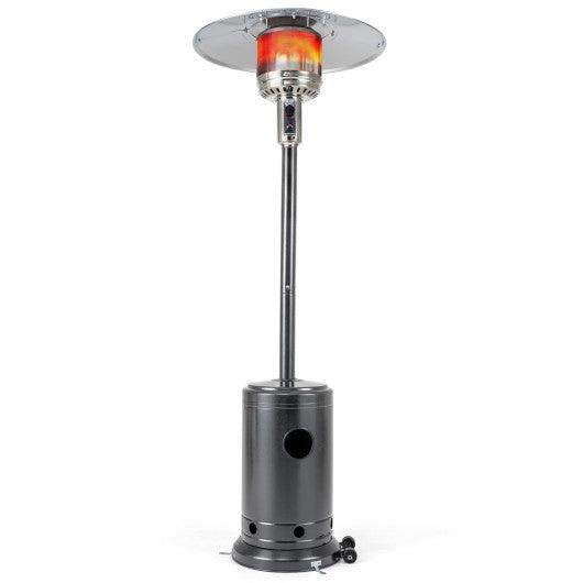 50 000 BTU Patio Propane Gas Heater with Stainless Steel Burner-Gray