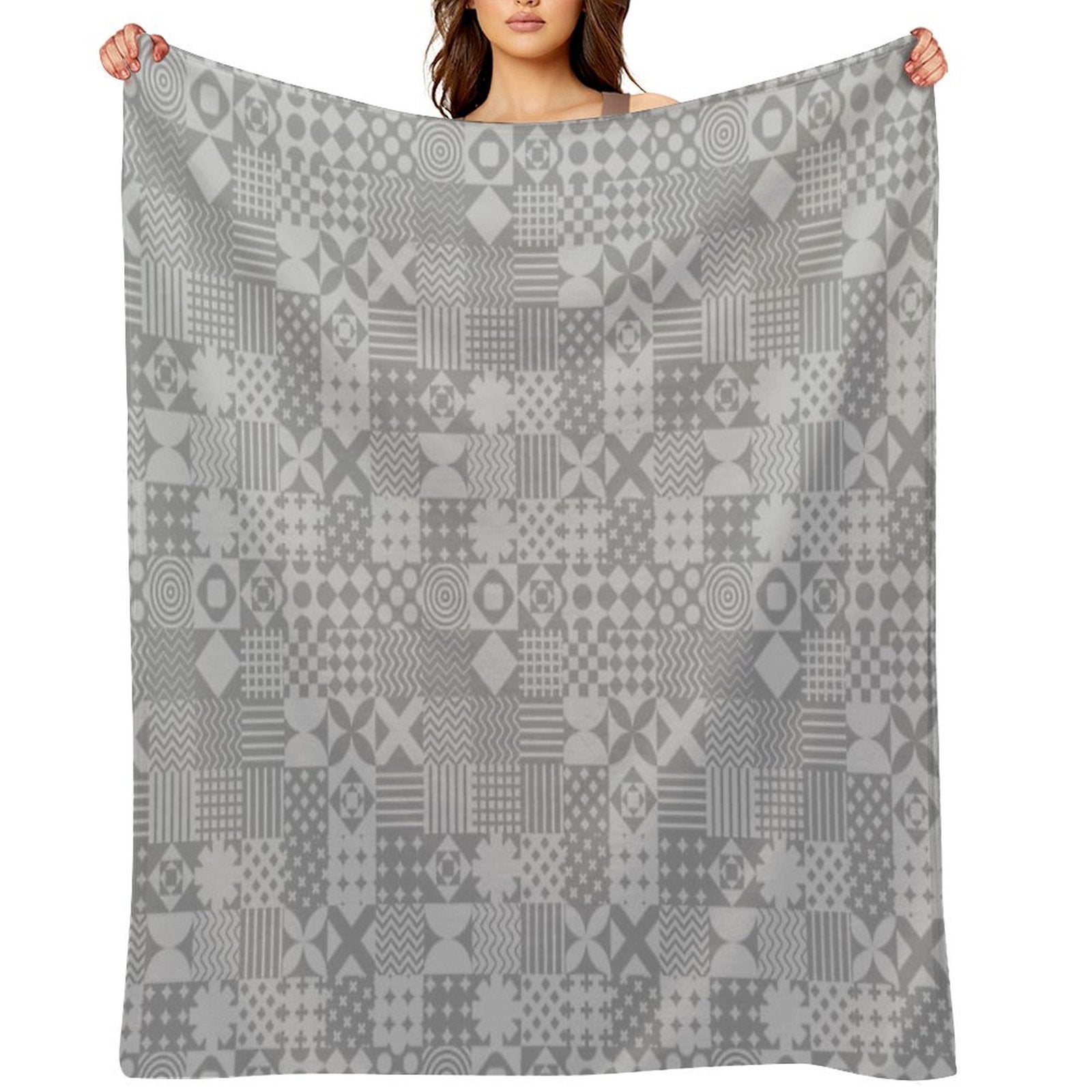 Patchwork Patterns Multi-functional Throw Blanket