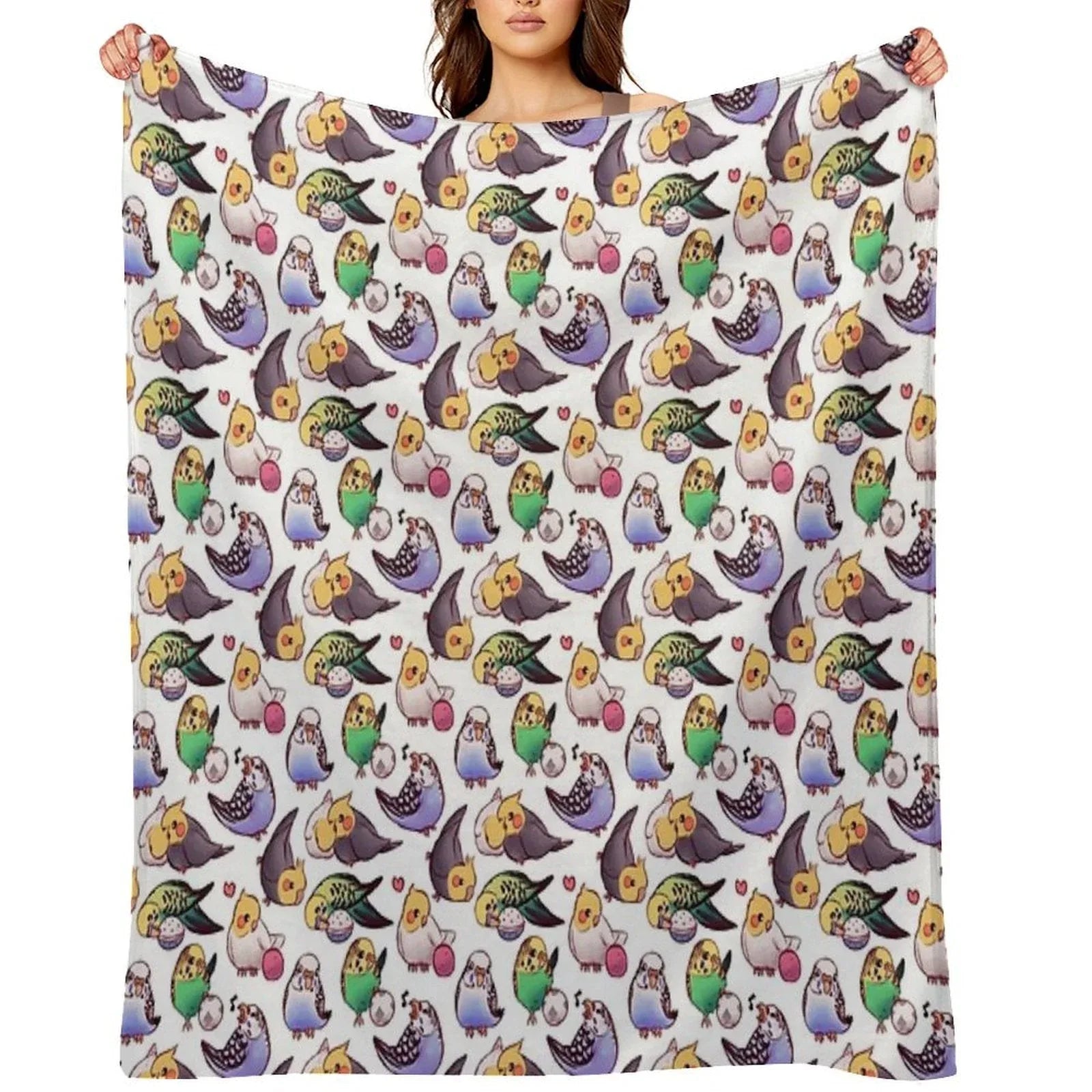 Budgies & Cockatiels Throw Blanket