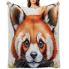 Red Panda - MY ZOO Collection Wrinkle-free Throw Blanket