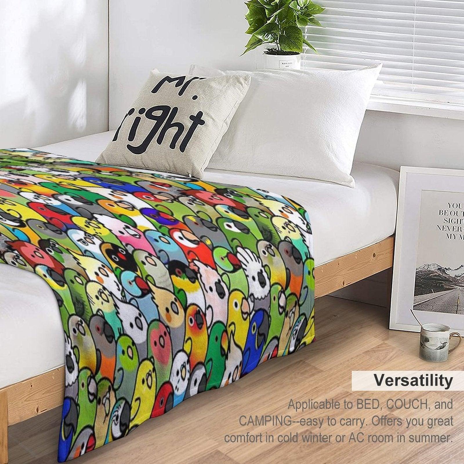 Everybirdy Pattern 2023 Throw Blanket