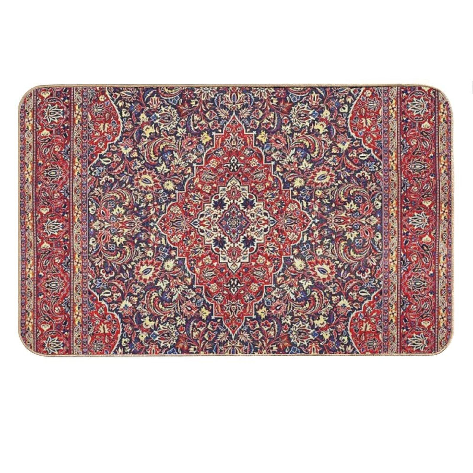 Northwest Persian Silk Carpet Print Bath Mat