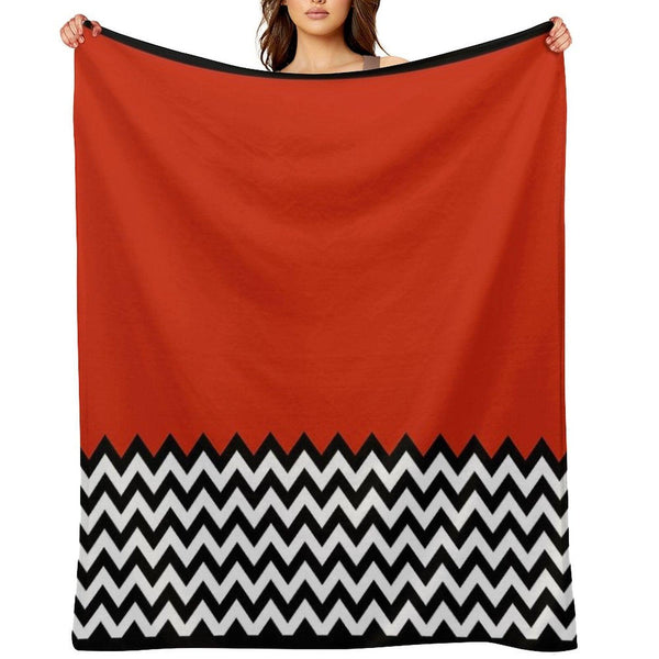 Black Lodge (Twin Peaks) Inspired Graphic Throw Blanket