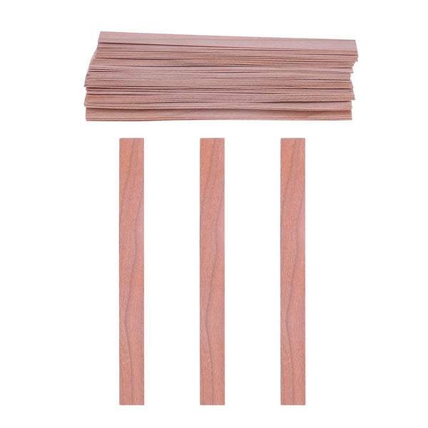 50Pcs Candle Wood Wick for Candles Smokeless Wooden Wicks for Candle Making Crackling Wood Wick for DIY Candles Soy or Palm Wax Form for Candle Making Supplies Wood Wicks