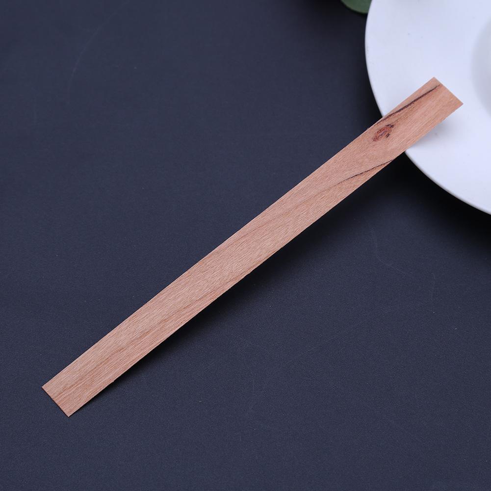 50Pcs Candle Wood Wick for Candles Smokeless Wooden Wicks for Candle Making Crackling Wood Wick for DIY Candles Soy or Palm Wax Form for Candle Making Supplies Wood Wicks