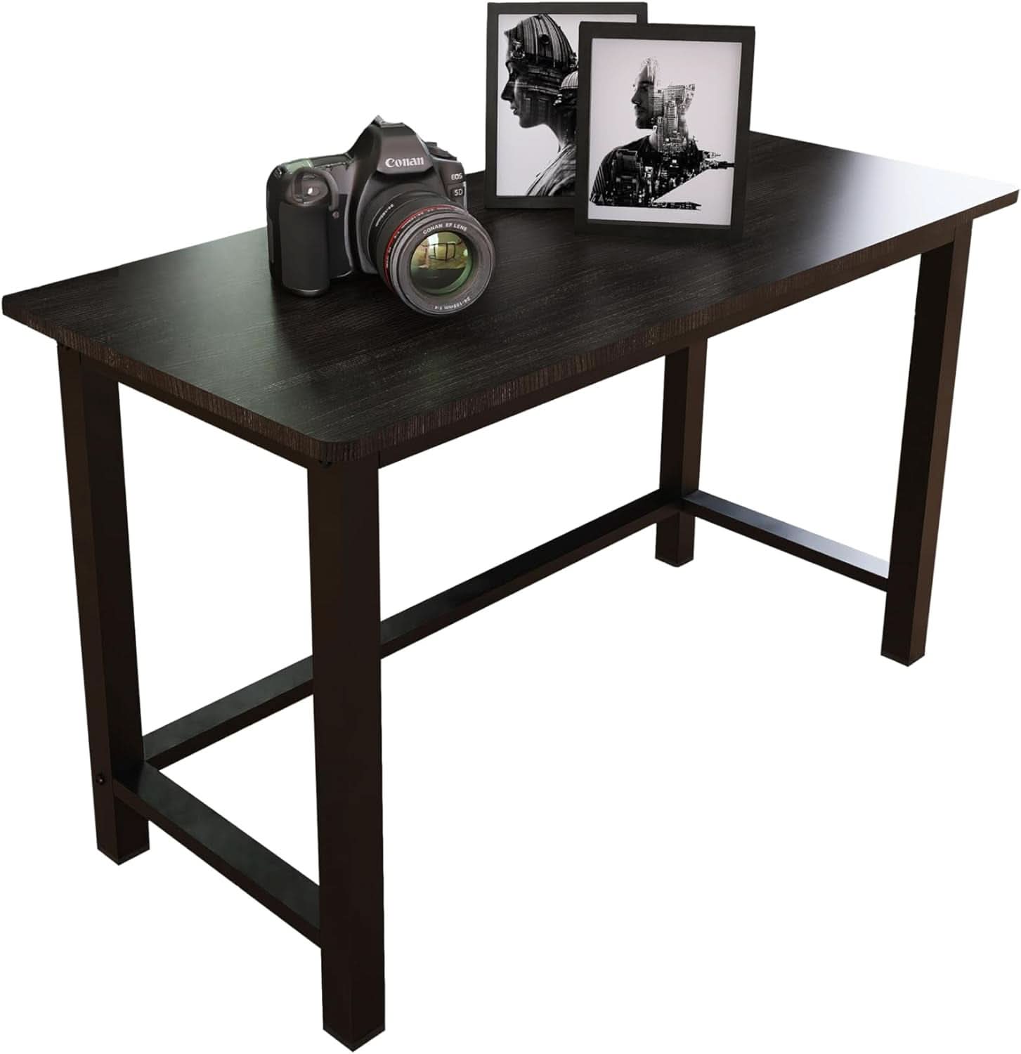 51 Inch Black Steel Computer Desk Heavy Duty 770 Lb