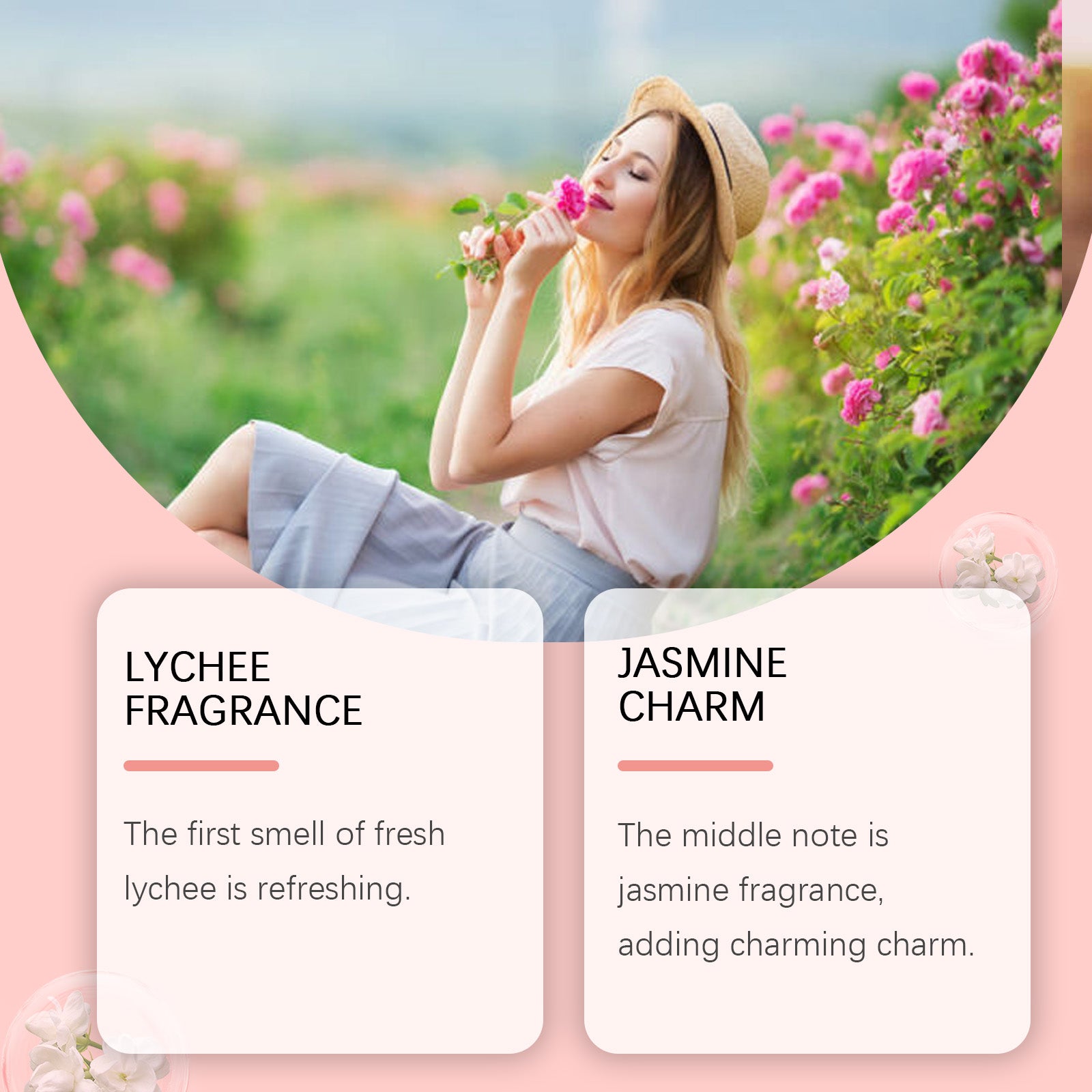 Lychee Crystal Crown Perfume, Elegant Style Fresh Body Scent Light Lingering Fresh Lychee Fragrance Fragrance