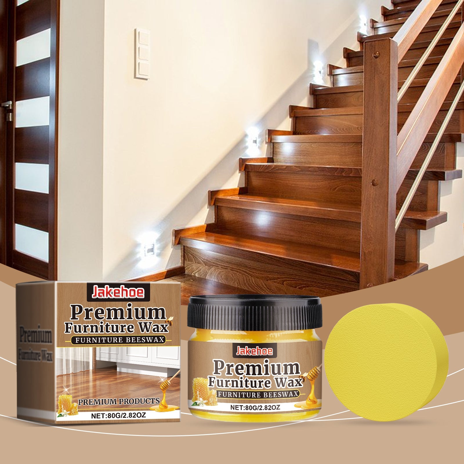 Furniture Care Beeswax Indoor Wood Table And Chair Furniture Shine Polishing Care Multi-Purpose Maintenance Wax