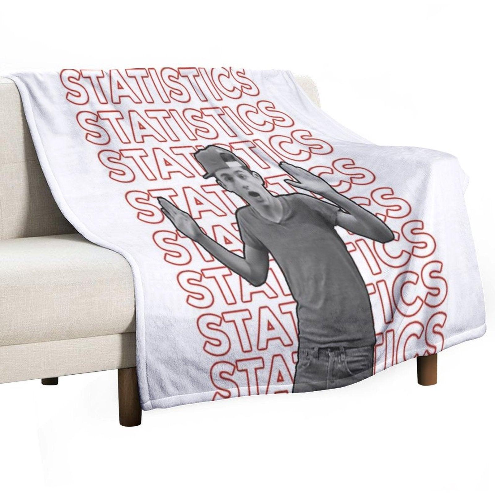 Timothée Chalamet Statistics Throw Blanket