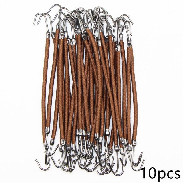 5/10pcs Ponytail Rubber Elastic Hook Hair Bands For Women Gum Hooks Hair Accessories Hair Ties Styling Tools Holder Bungee Bands Gorgeous Hair Accessories For Women