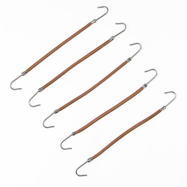 5/10pcs Ponytail Rubber Elastic Hook Hair Bands For Women Gum Hooks Hair Accessories Hair Ties Styling Tools Holder Bungee Bands Gorgeous Hair Accessories For Women