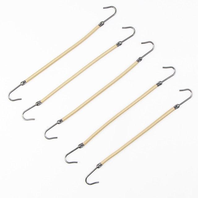 5/10pcs Ponytail Rubber Elastic Hook Hair Bands For Women Gum Hooks Hair Accessories Hair Ties Styling Tools Holder Bungee Bands Gorgeous Hair Accessories For Women