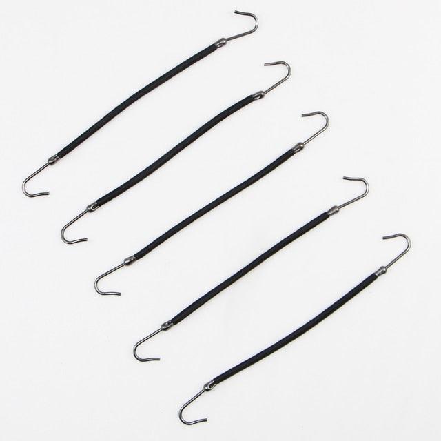 5/10pcs Ponytail Rubber Elastic Hook Hair Bands For Women Gum Hooks Hair Accessories Hair Ties Styling Tools Holder Bungee Bands Gorgeous Hair Accessories For Women