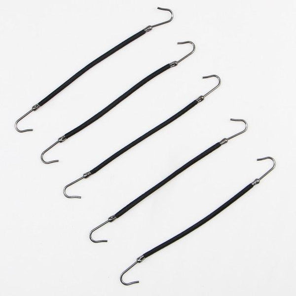 5/10pcs Ponytail Rubber Elastic Hook Hair Bands For Women Gum Hooks Hair Accessories Hair Ties Styling Tools Holder Bungee Bands Gorgeous Hair Accessories For Women