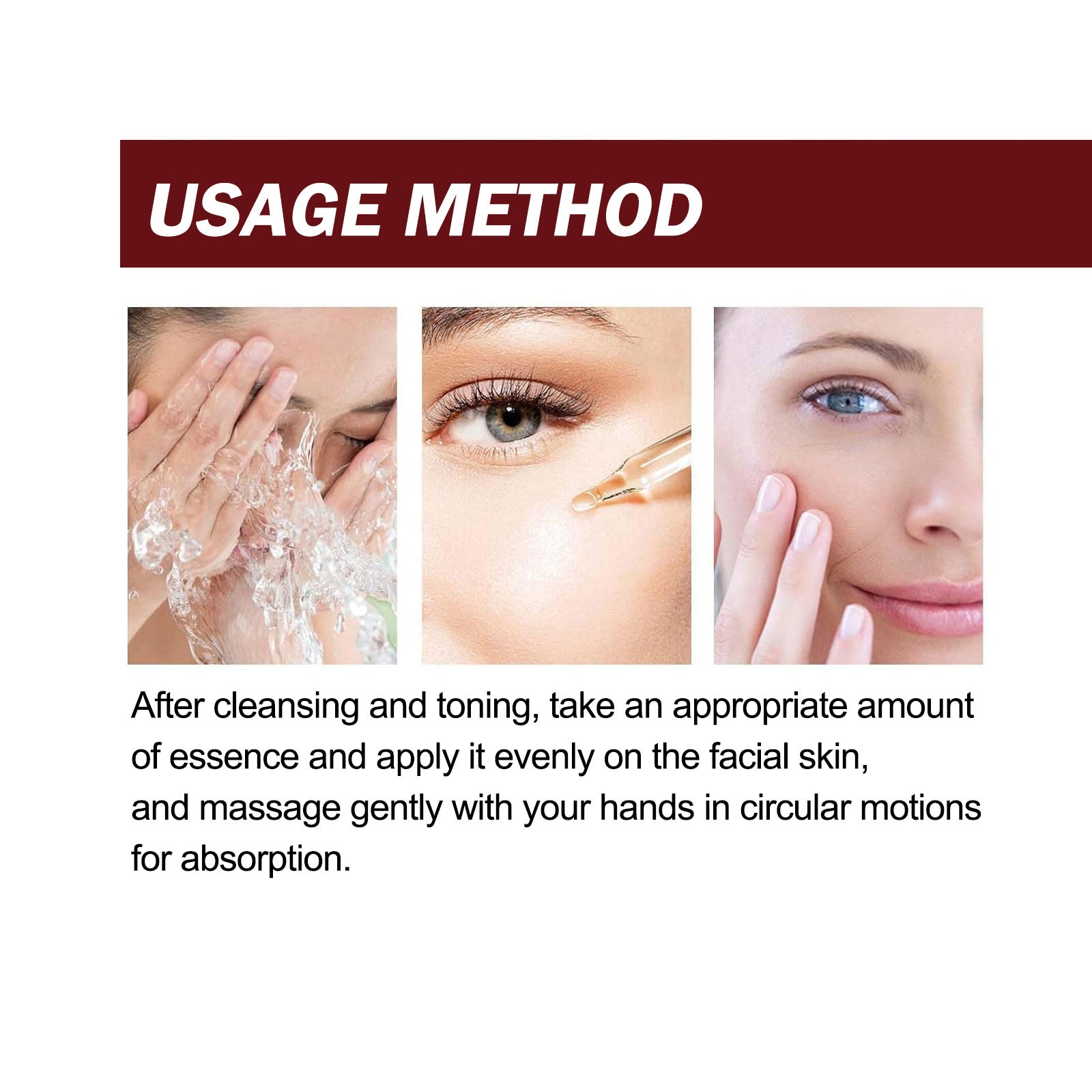 Peptide Face Serum, Fade Out Fine Lines On Your Forehead Skin Moist Hydrating Anti-Aging Essence