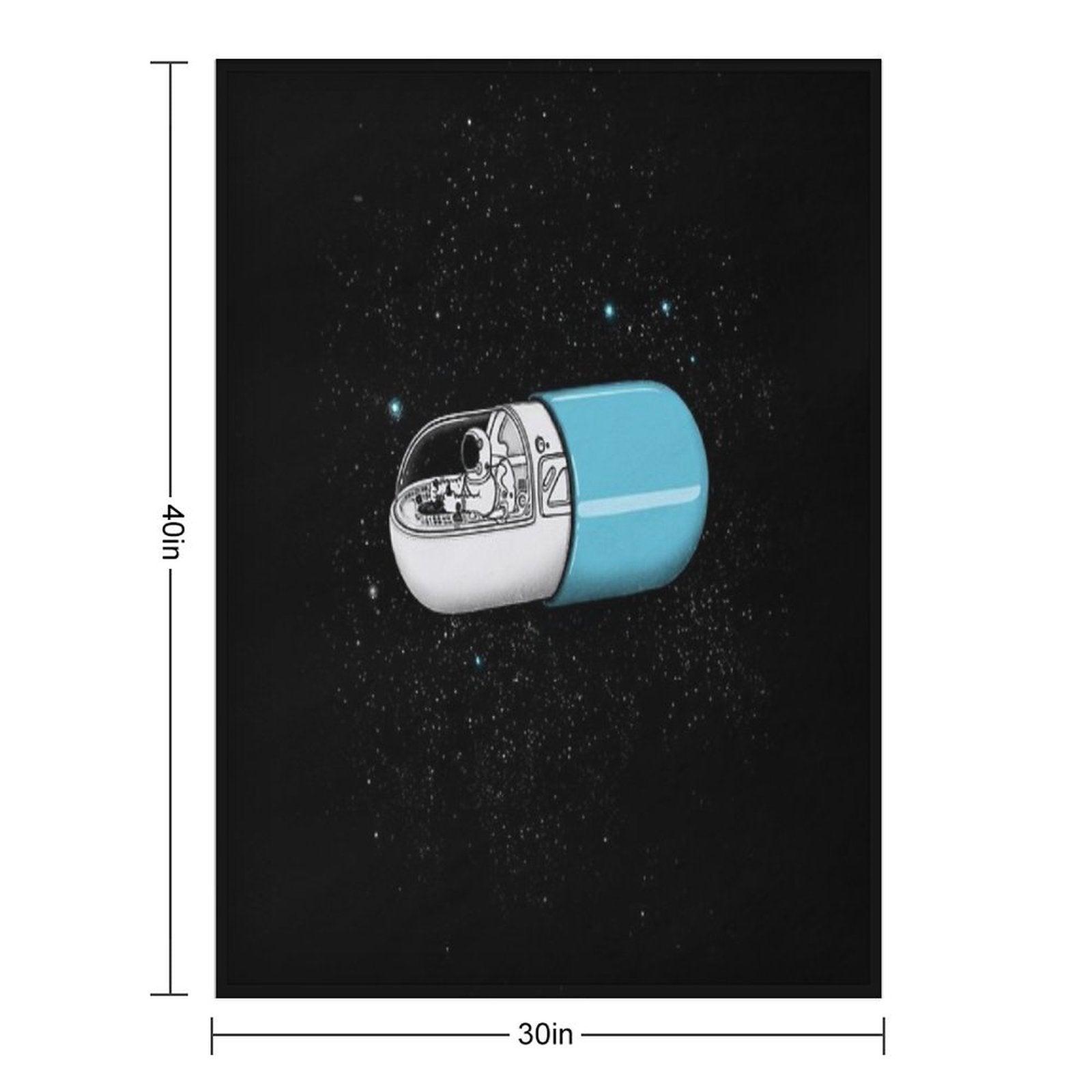 Space Capsule Throw Blanket