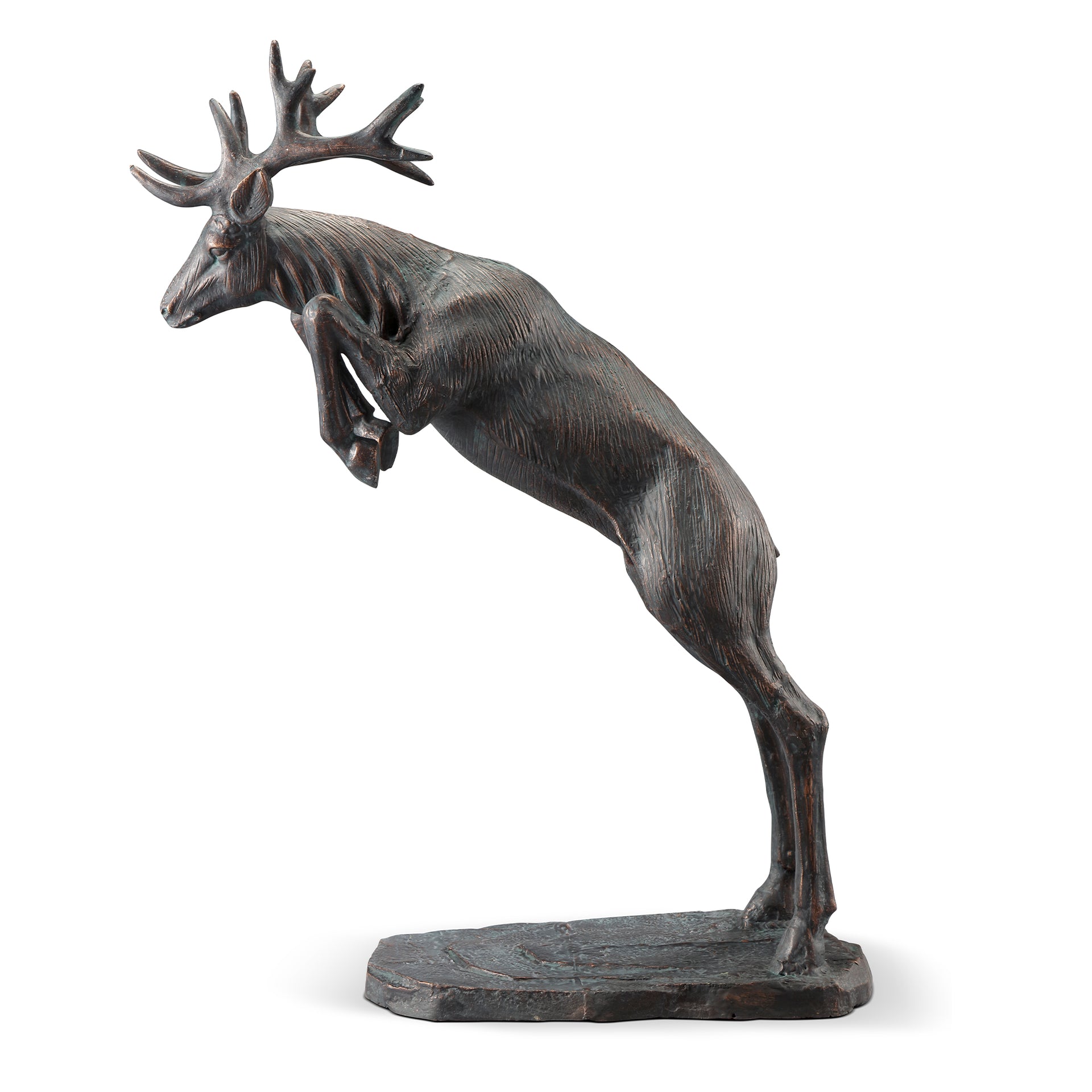 Leaping Stag Garden Sculpture