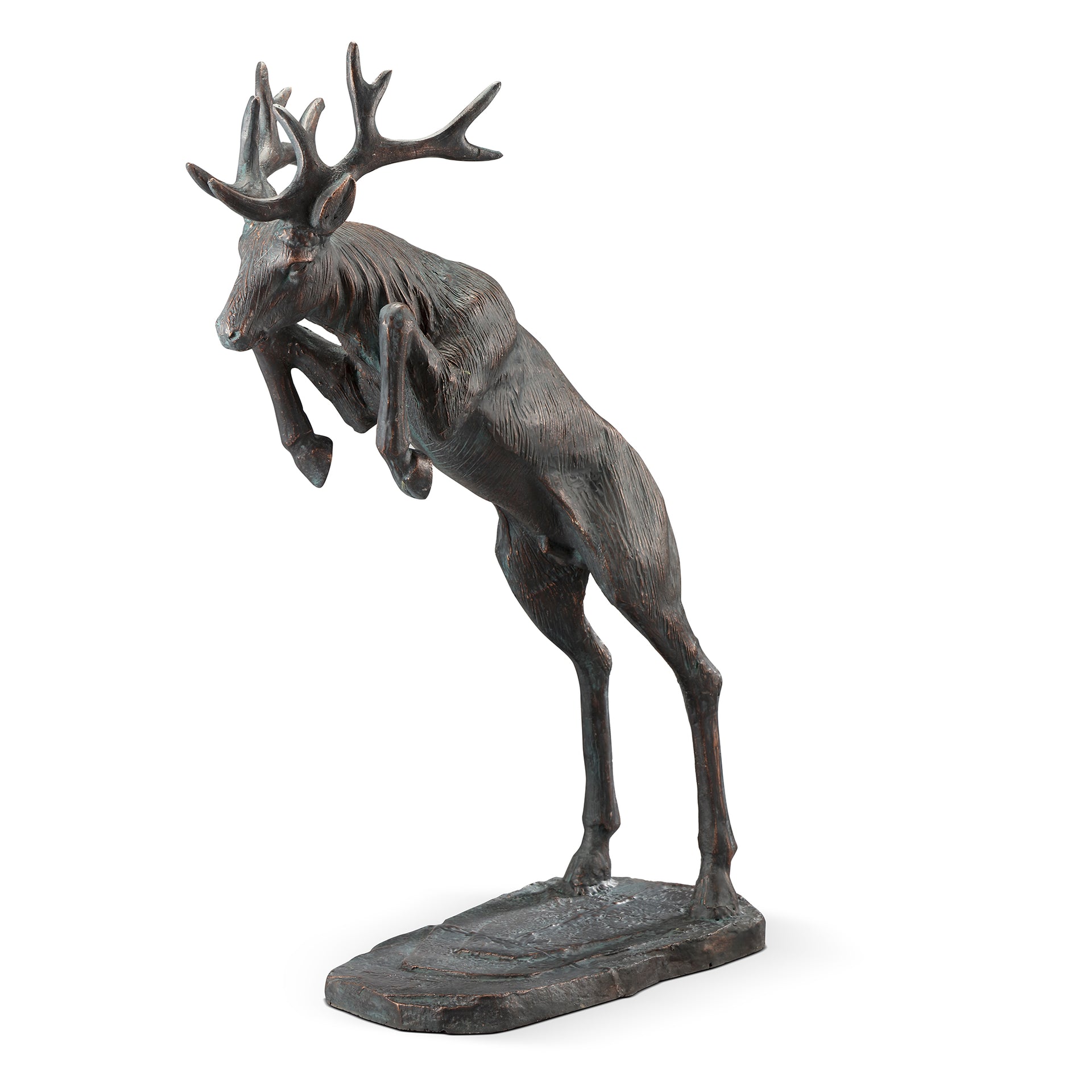 Leaping Stag Garden Sculpture