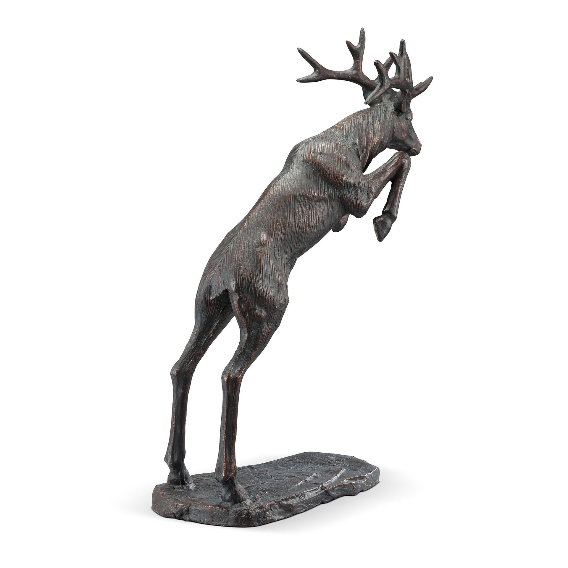 Leaping Stag Garden Sculpture