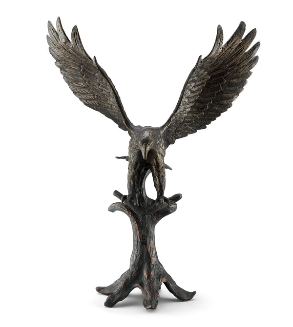 Perching Eagle Garden Sculpture