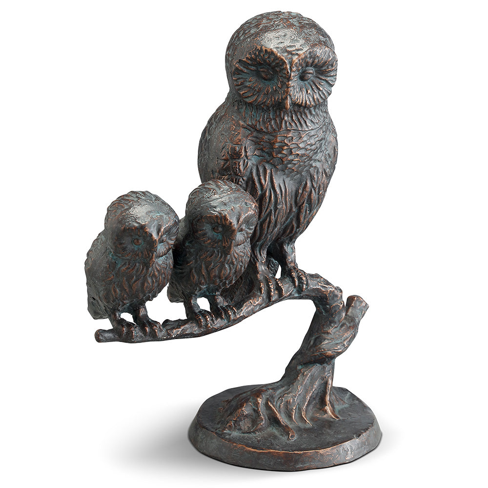 Owl Family Sculpture