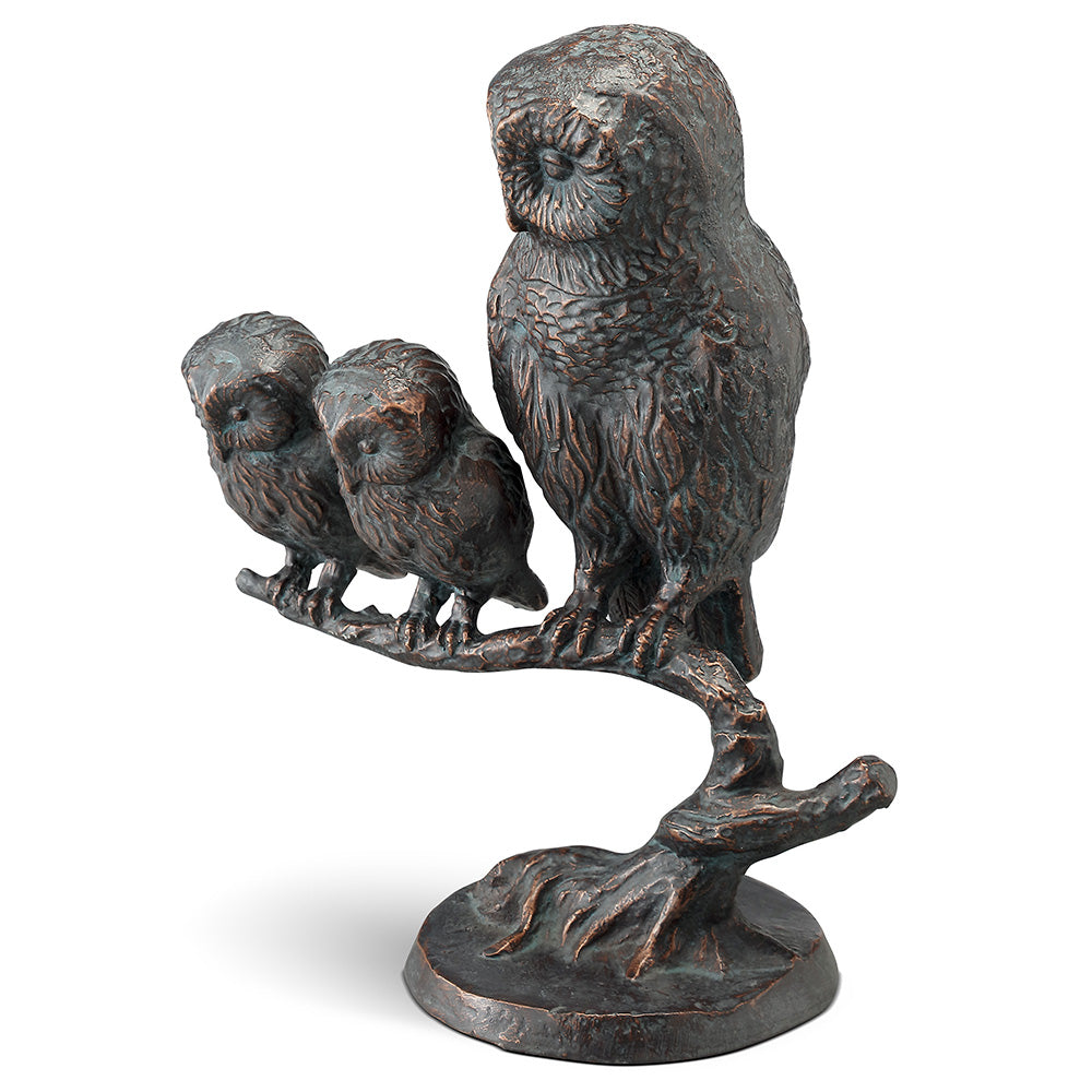 Owl Family Sculpture