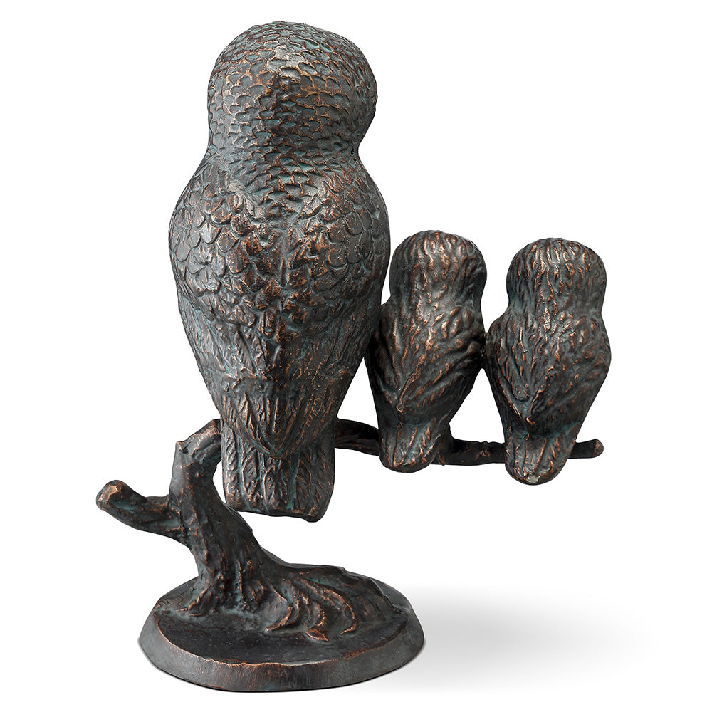 Owl Family Sculpture