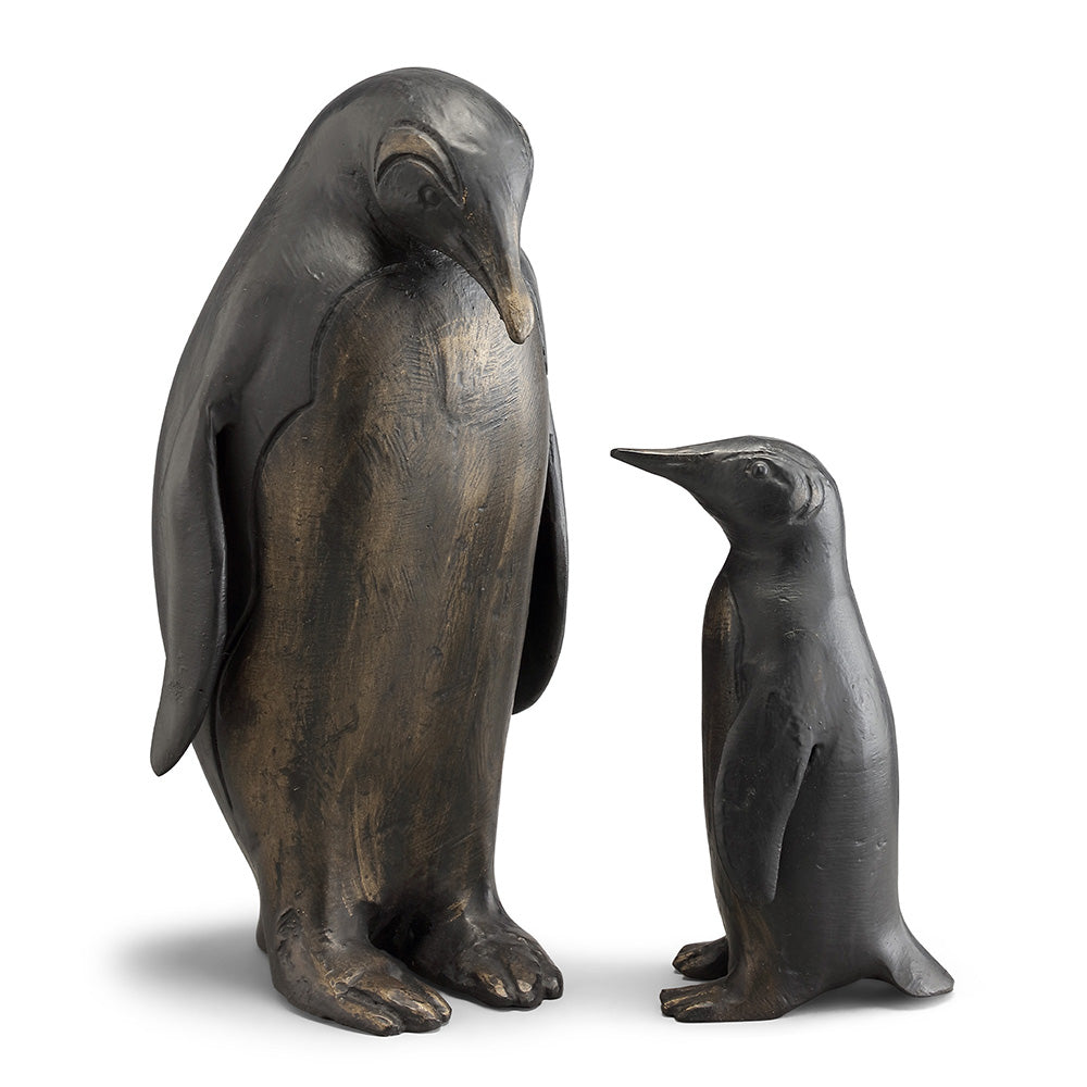 Poppa Penguin and Child Sculpture