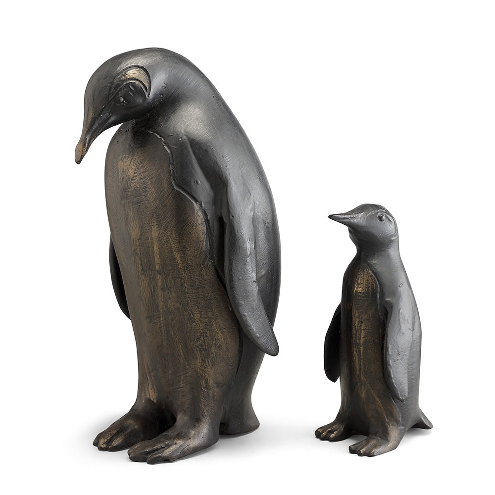 Poppa Penguin and Child Sculpture