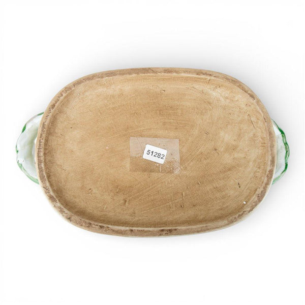 Green Peony Oval Footbath -  Basins/Bowls/Planters