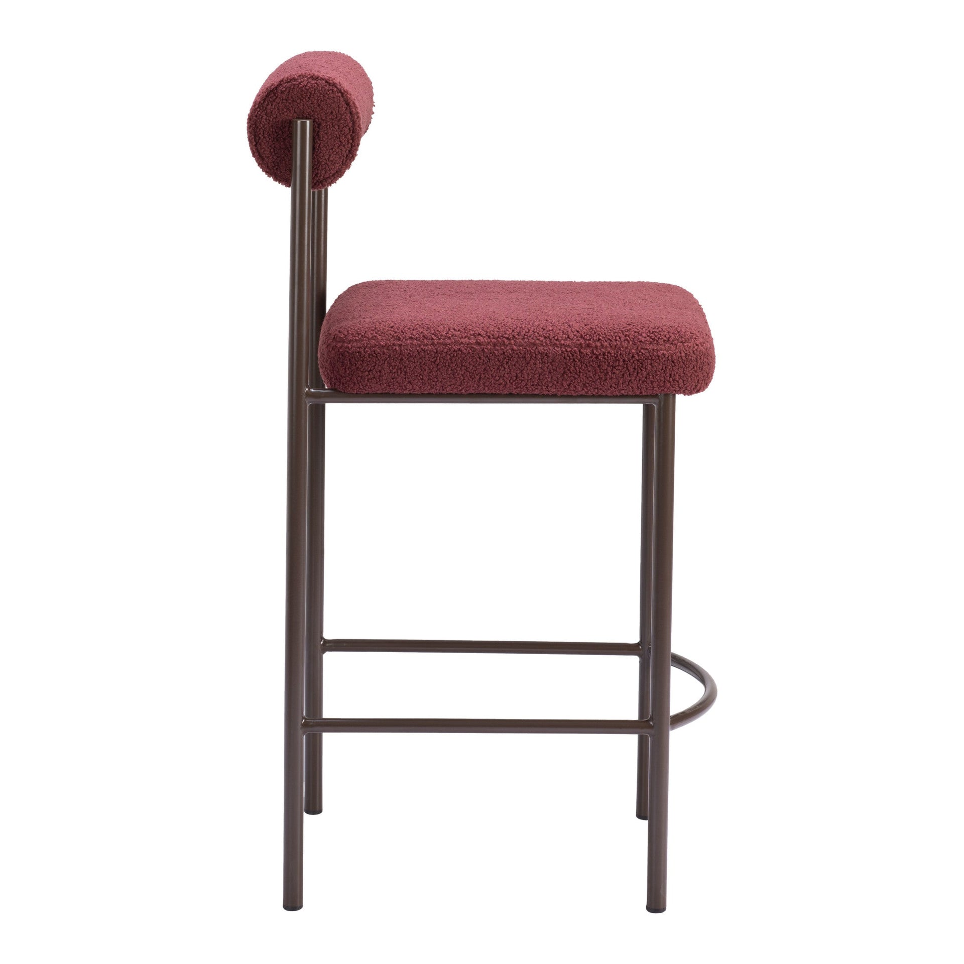 Livorno Counter Stool (Set of 2) Red & Bronze
