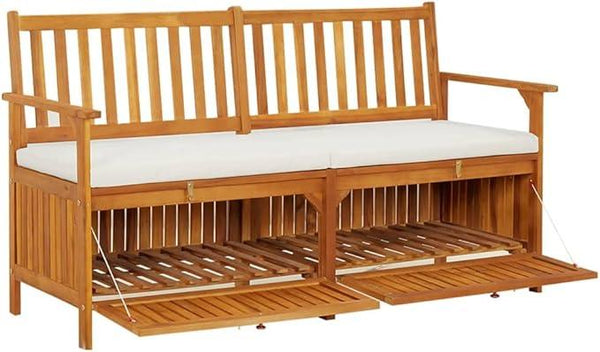 vidaXL Patio Storage Bench 58.3