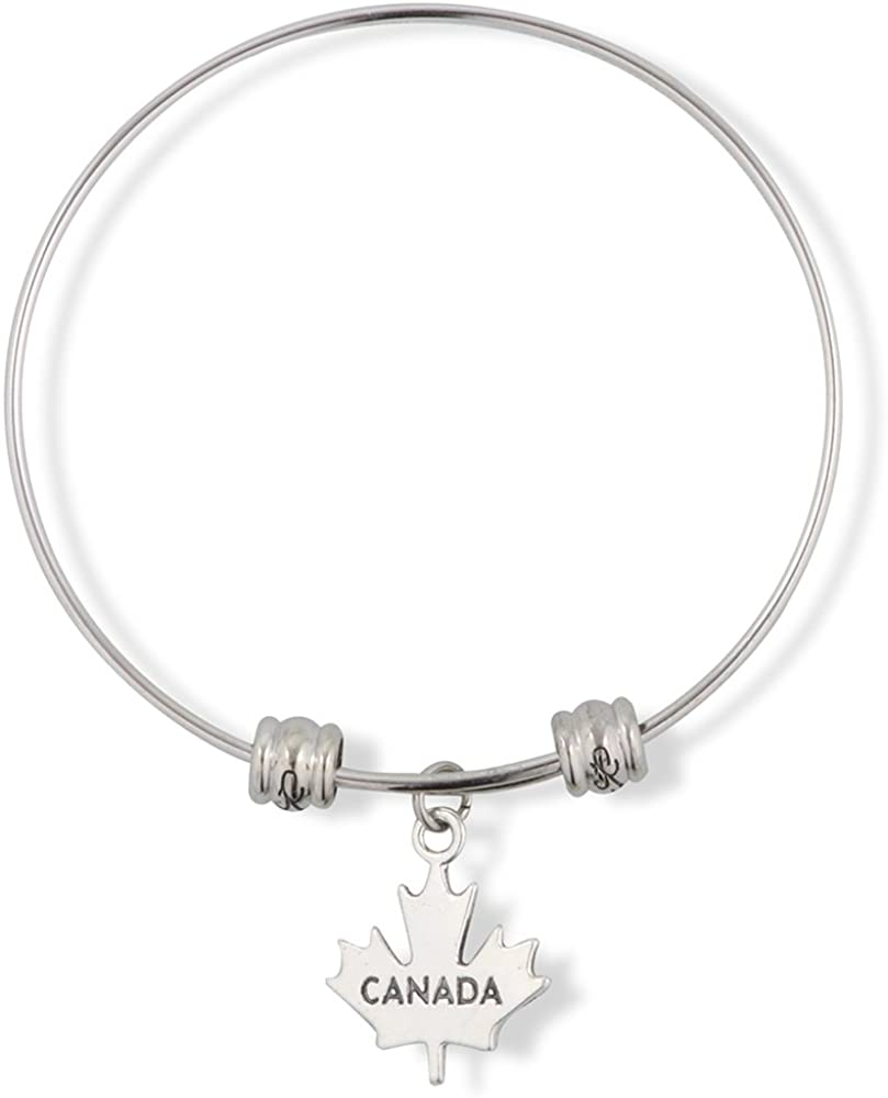 EPJ Canada on a Maple Leaf Fancy Charm Bangle