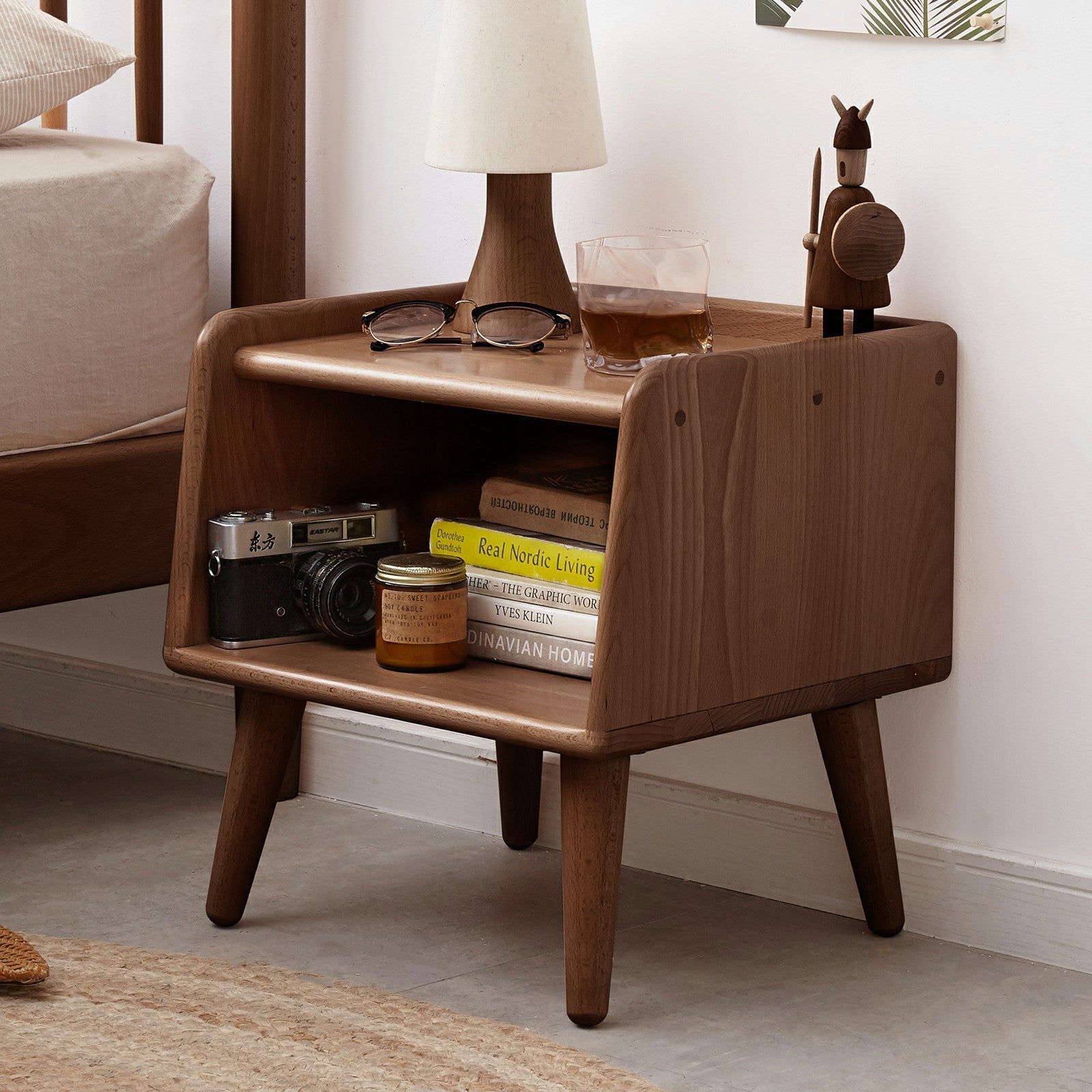 Pure Solid Wood Bedside Cabinet Nightstands BLAKHOM