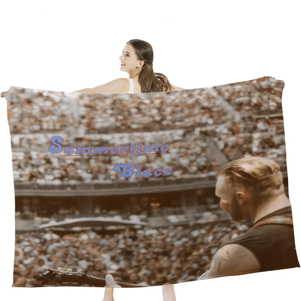 Zach Bryan - Summertime Blues Throw Blanket