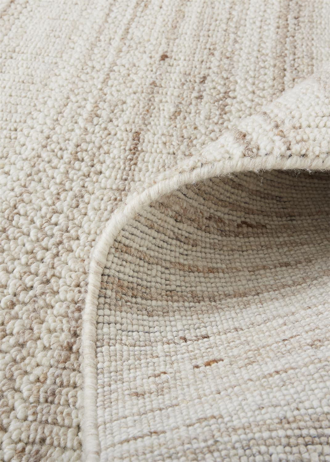 8' X 10' Taupe And Gray Wool Hand Woven Area Rug