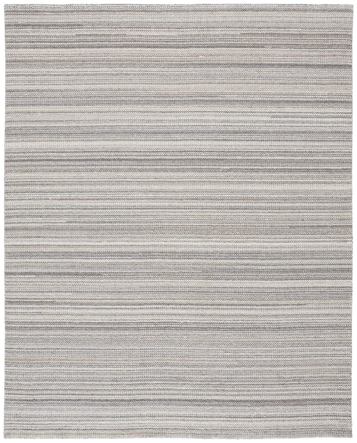 8' X 10' Taupe And Gray Wool Hand Woven Area Rug