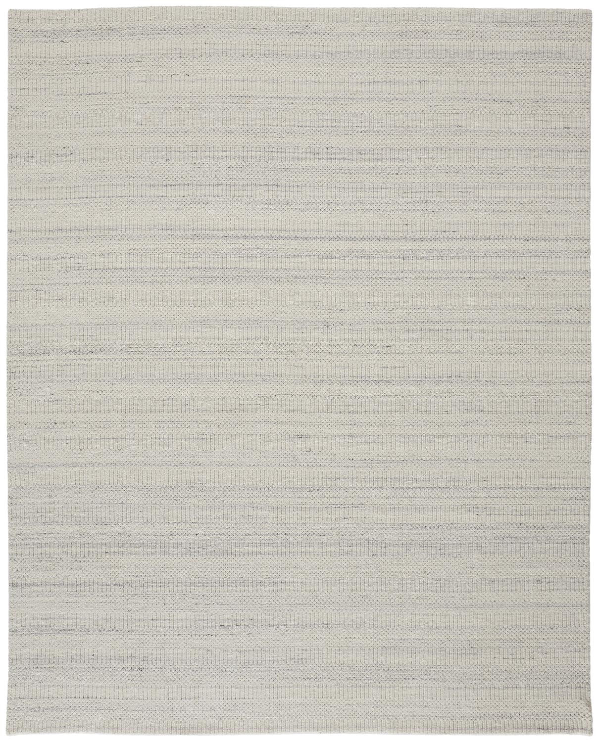 8' X 10' Taupe And Gray Wool Hand Woven Area Rug