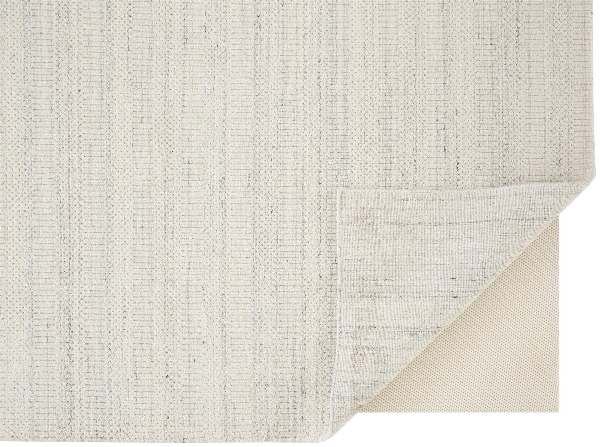 8' X 10' Taupe And Gray Wool Hand Woven Area Rug