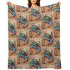 Blue Crab Easy Care Throw Blanket