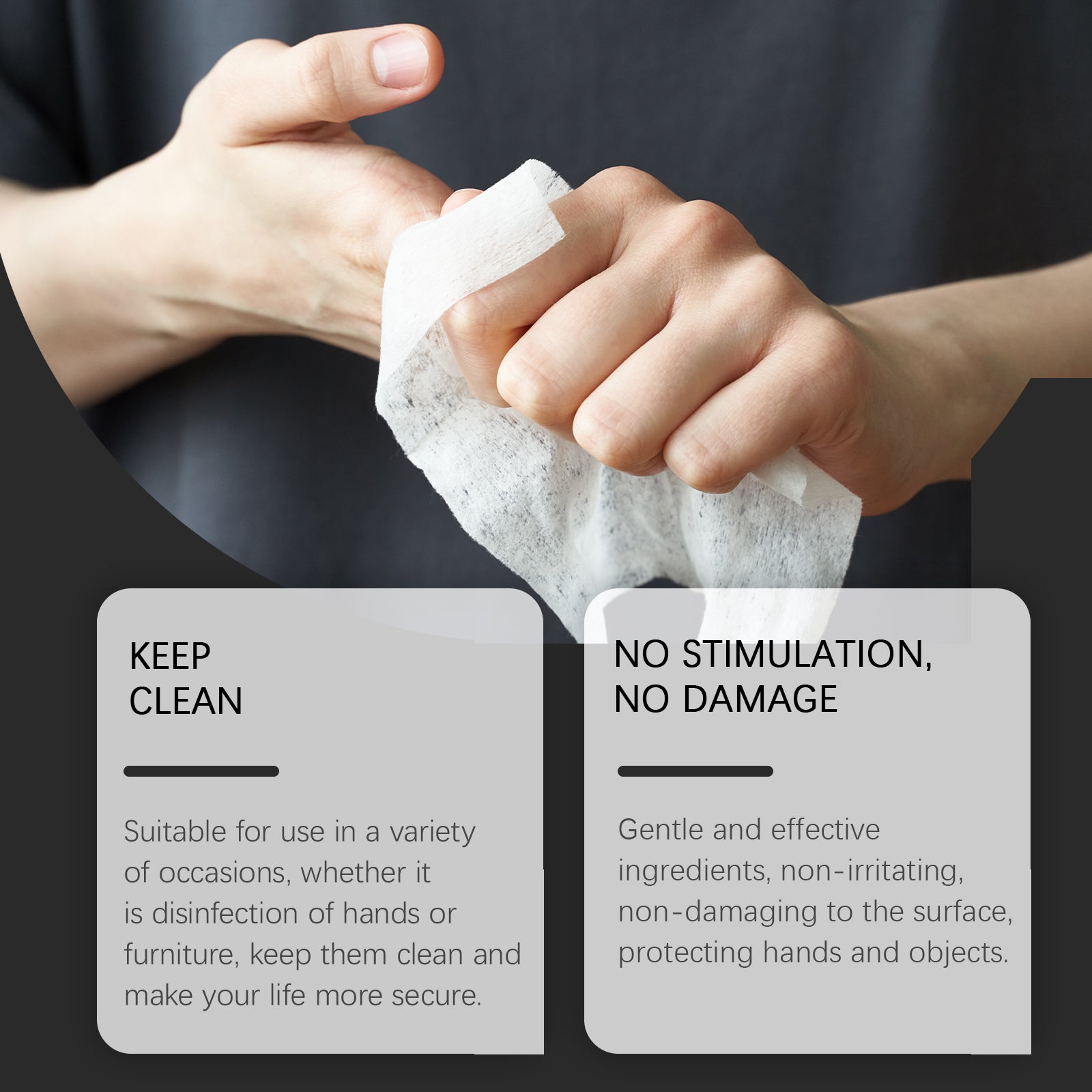 Press Cleaning Wipes Household Multi-Purpose Cleaning Daily Easy-To-Carry Decontamination Cleaning Wipes